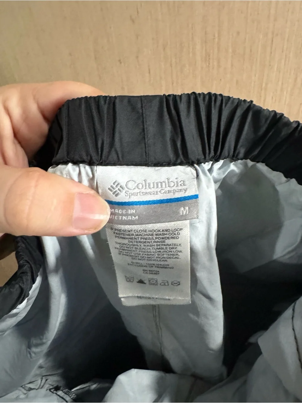 Kids Columbia Black Cargo Outdoor Rain Pants Size Medium